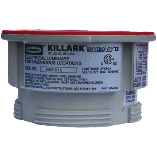 Product image for Hubbell Electrical Systems NV2IG15 Gray Incandescent Body