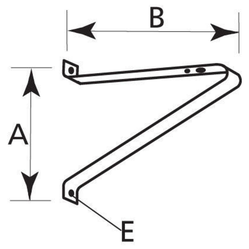 Product image for Current 4040 Bronze Lektrocote Heavy Duty Steel Crossarm Floodlight Pole Mounting Bracket