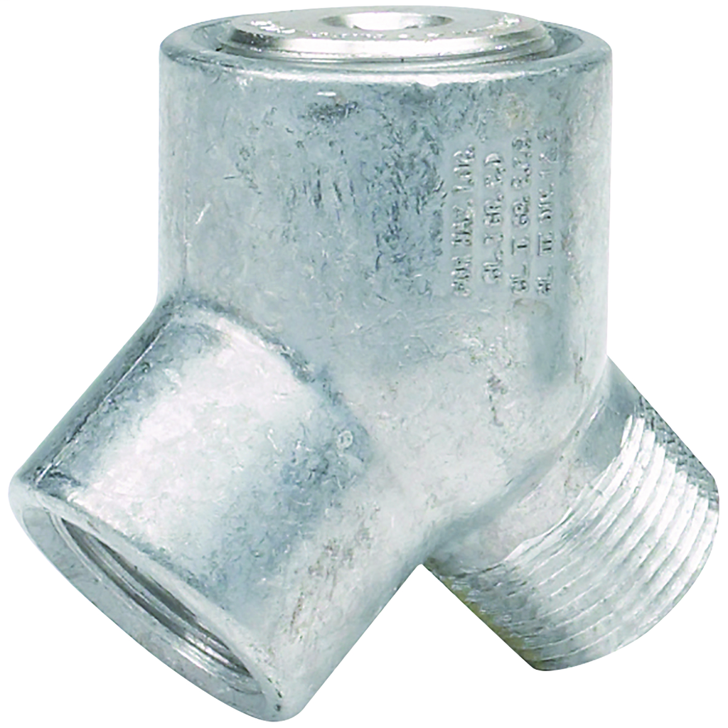 90° 3/4" Aluminum, Plugged Elbow (Quad Listed)