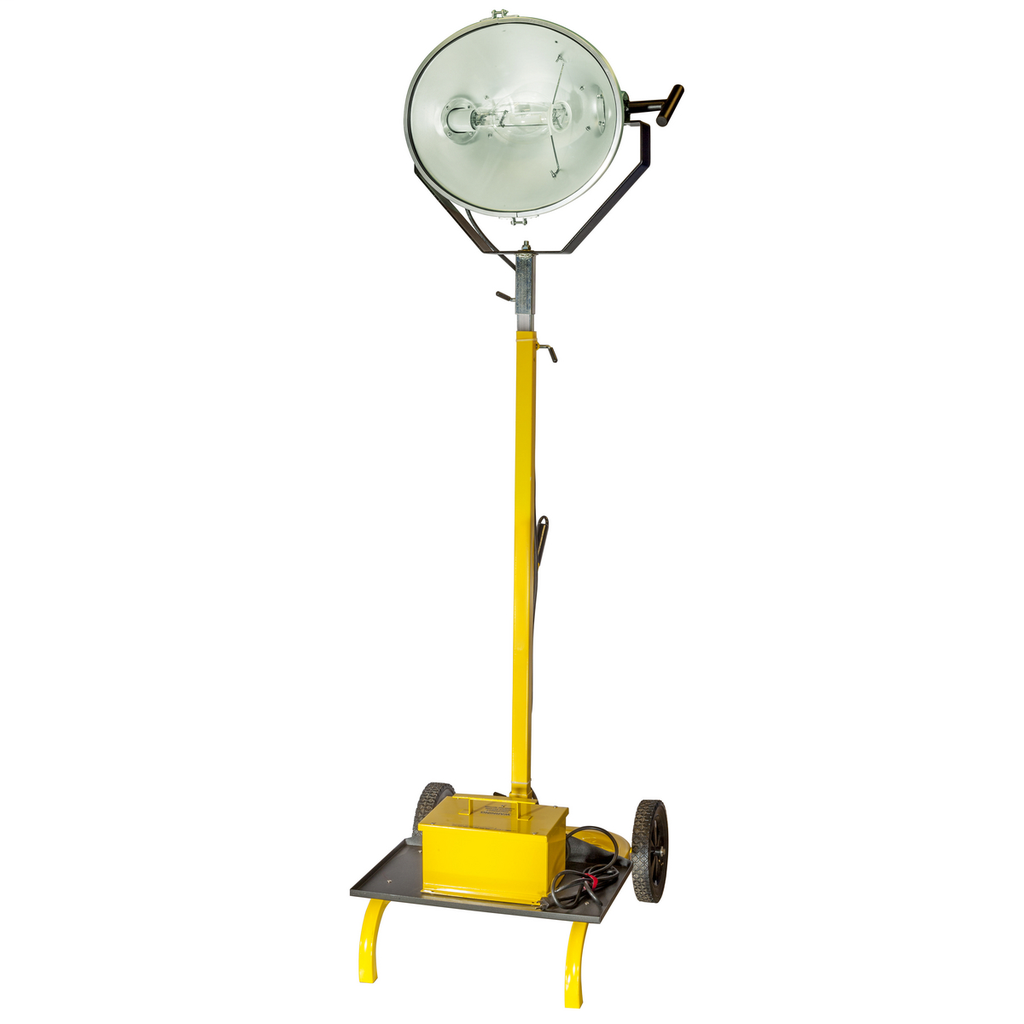 Temporary Lighting Products, 5-10', 1000W, 110, 000 Lumen Output Metal Halide Cart Light