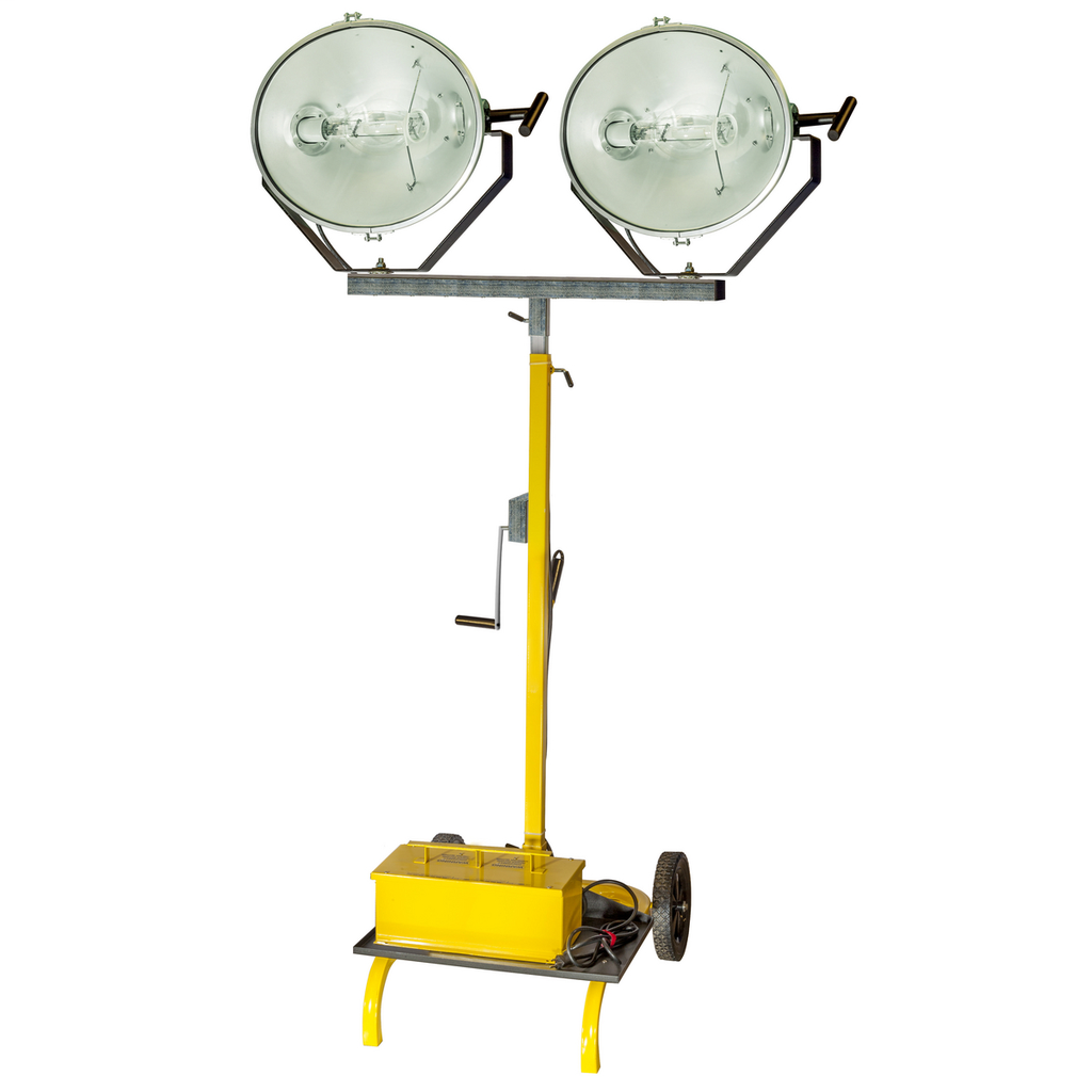 Temporary Lighting Products, 6-12', 2000W, 220, 000 Lumen Output Metal Halide Cart Light