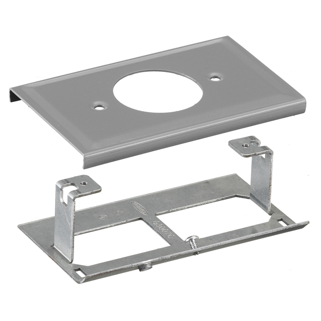 Metal Raceway, Plate, 1.60" Opening, HBL3000 Series, Gray
