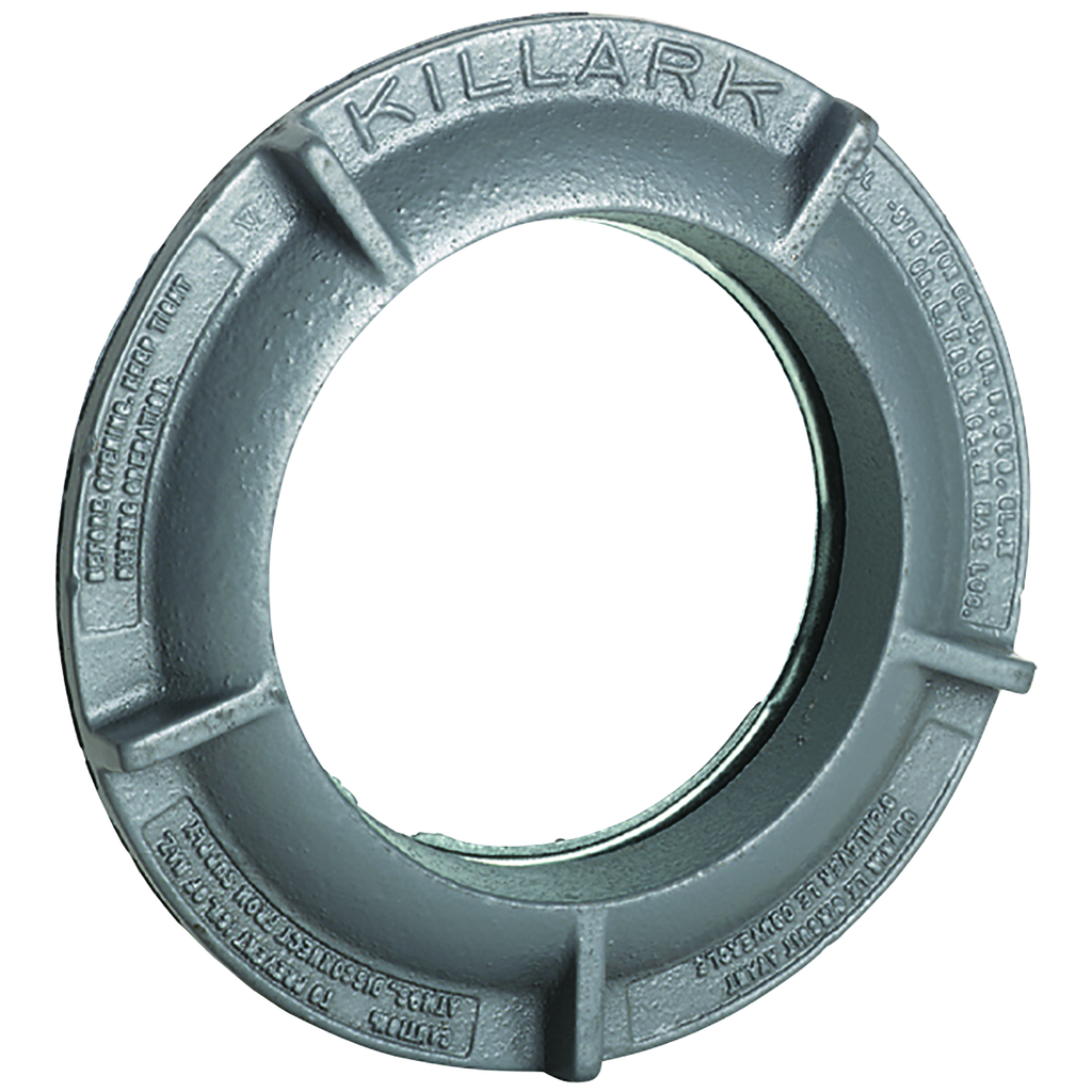 GL Series, 5-3/8" Dia. Viewing, Class I, II, III, BCDEFG, Cast Aluminum,Type 4 IP66, Threaded Round Glass Lens Cover