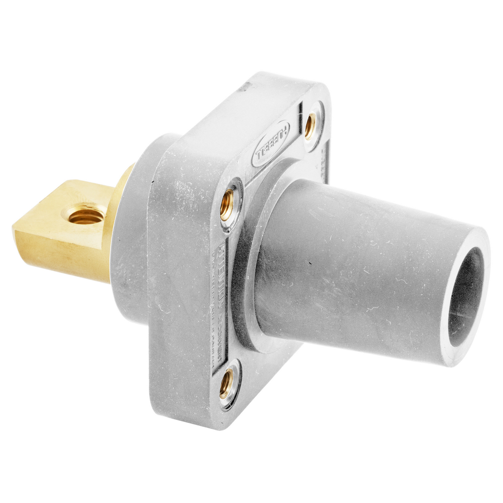 Heavy Duty Products, Single Pole Devices, Industrial Grade, Female Receptacle, 300/400A 250V DC/600V AC, Single Conductor, White