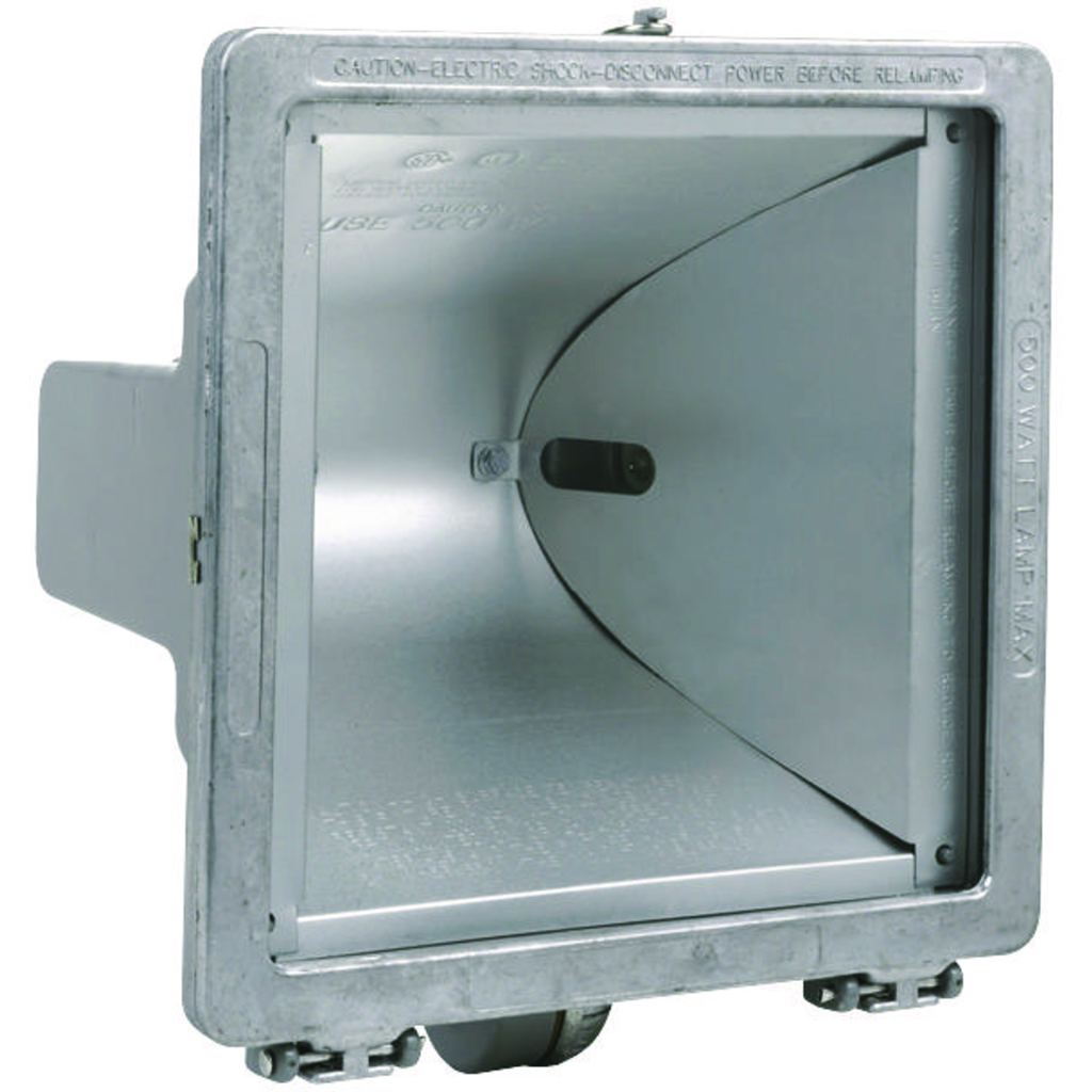 QL Series - Aluminum 500 Watt Quartz Floodlight (Lamp Not Included) -1/2 Inch Swivel Knuckle