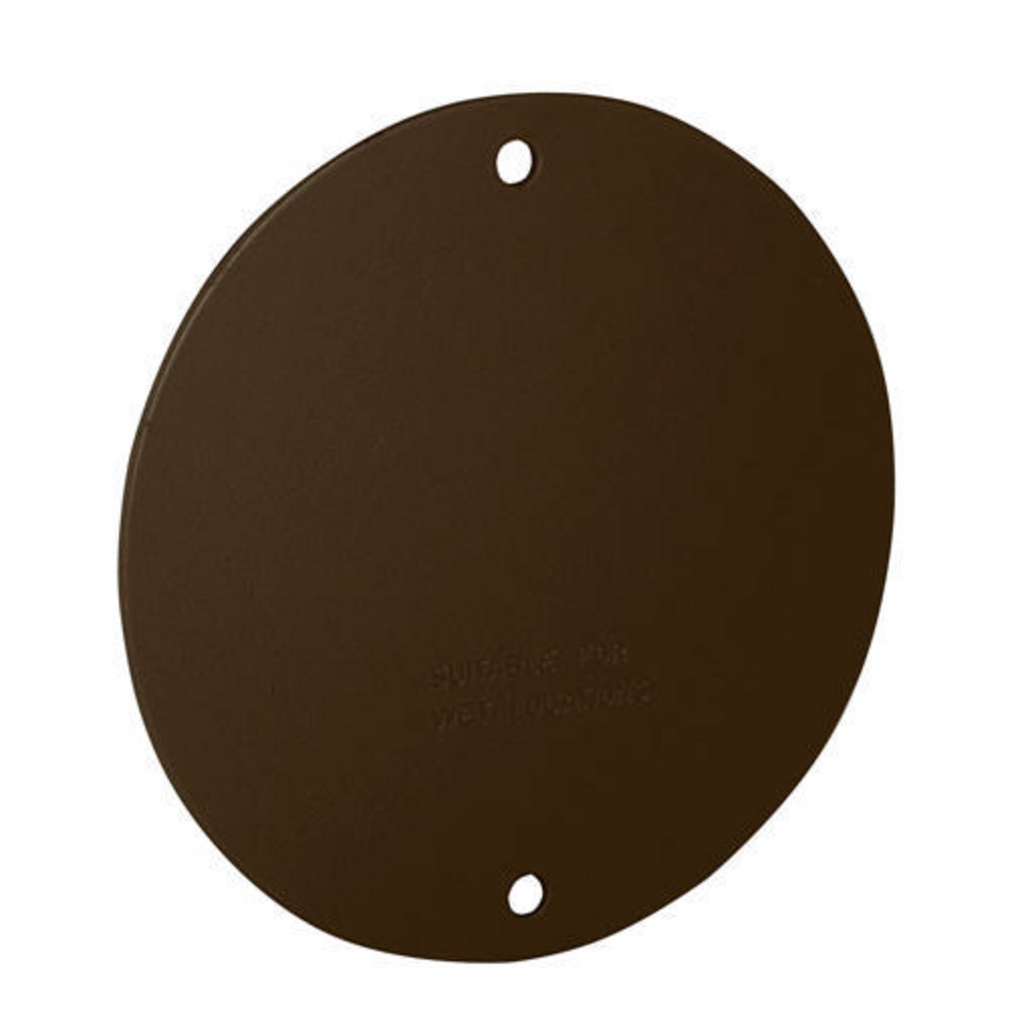 4 in. Round Blank Cover - Box Mount