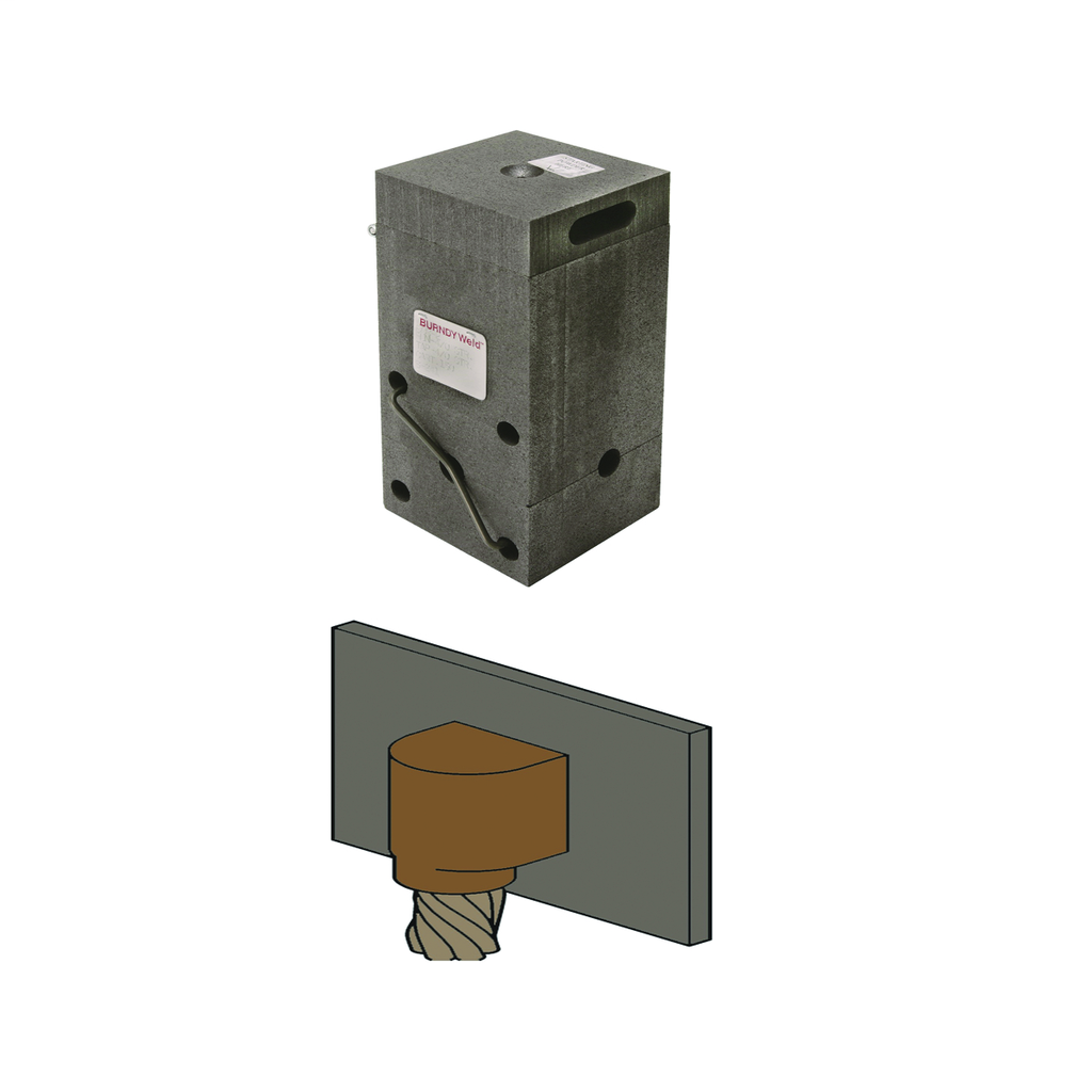 Horizontal Through Cable to Horizontal Steel Surface (off Surface) Mold
