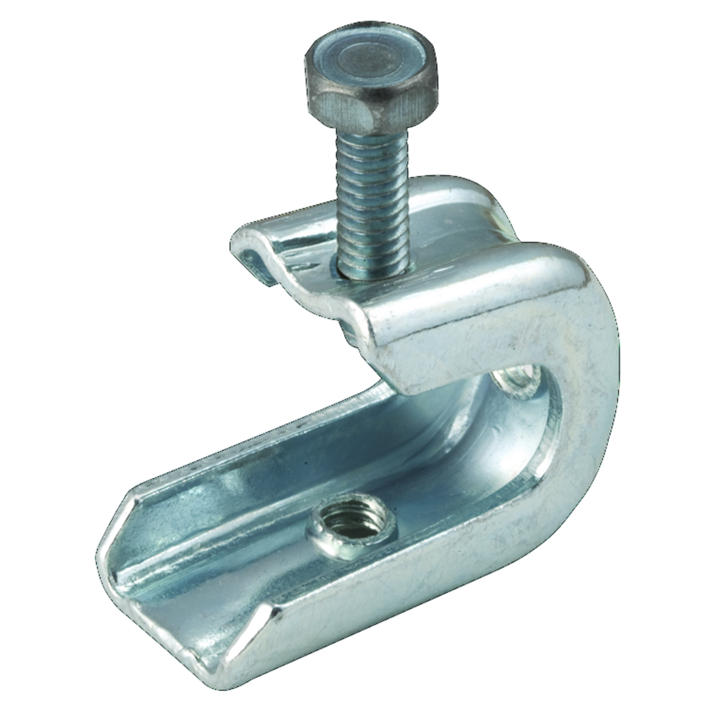 1 in Beam Clamp, 21/32 in Inside Opening, Steel