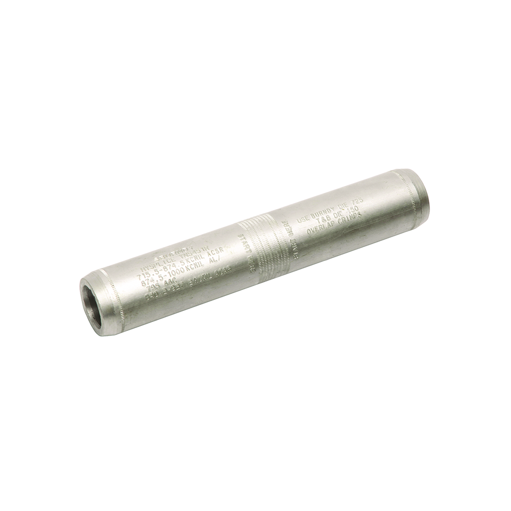 HYSPLICE™ Al Tube Jumper Loop Sleeve, 900 -1113 kcmil(ACAR), 1033.5-1272 kcmil(Al), 900-1113 kcmil 45/7Str(ACSR), 230 kV, 10.08" L