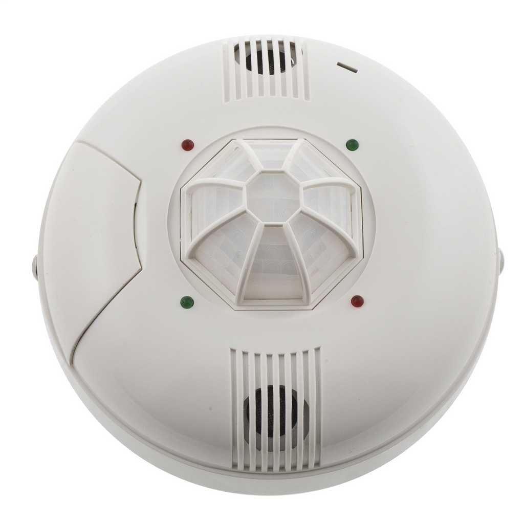 Switches and Lighting Controls, Occupancy Sensor, Dual Technology, 120V Line Voltage, Ceiling Mounted, 2000 Square Feet