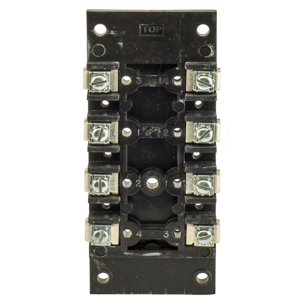 Switches and Lighting Controls, Industrial Grade, Pendant Controls, Push Button Station Accessories, Standard Terminal Board, Pilot Duty, 250V AC Max, Terminal Screws, Black