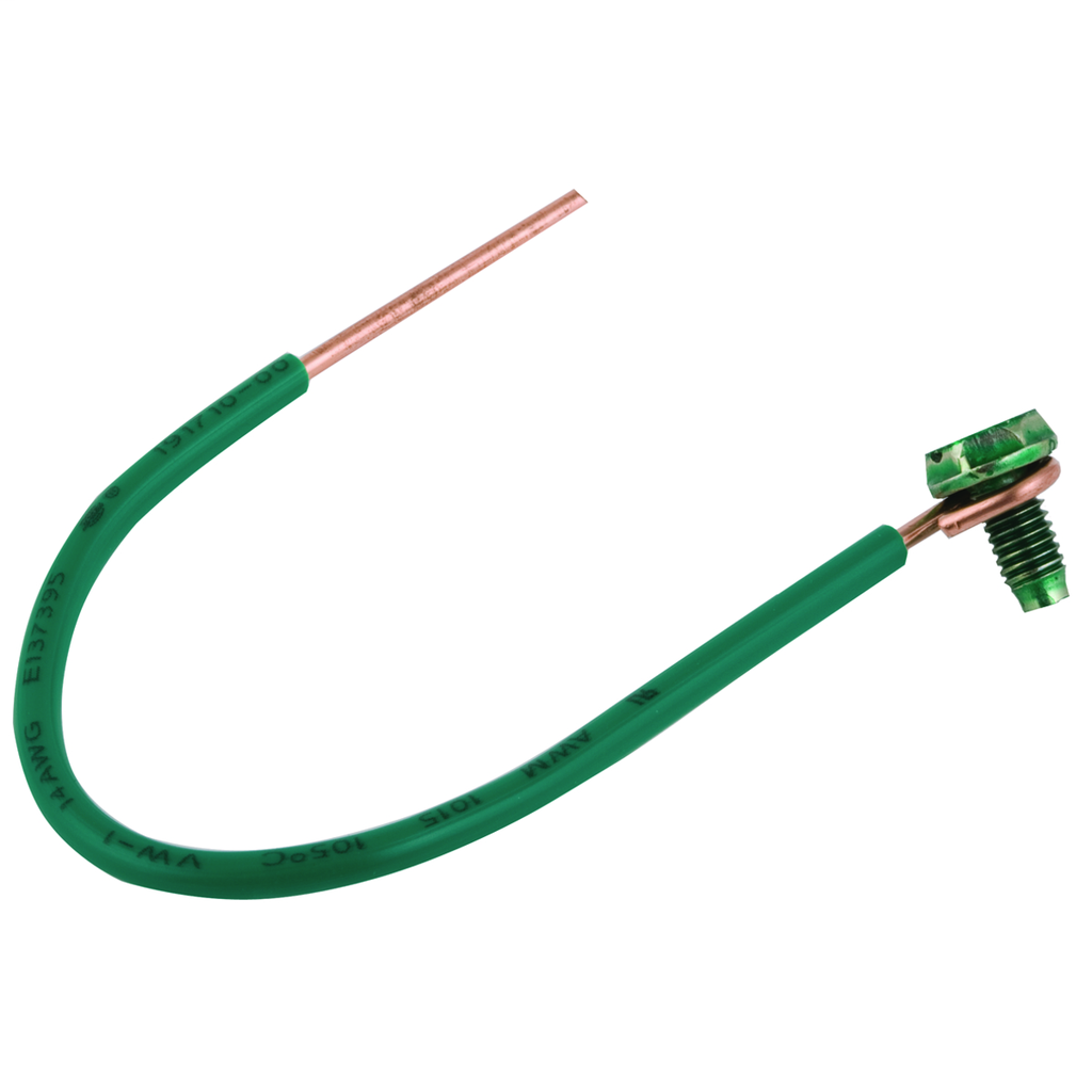 #14 Solid Insulated Copper Wire Pigtail, 6 in. Length (25/BE)
