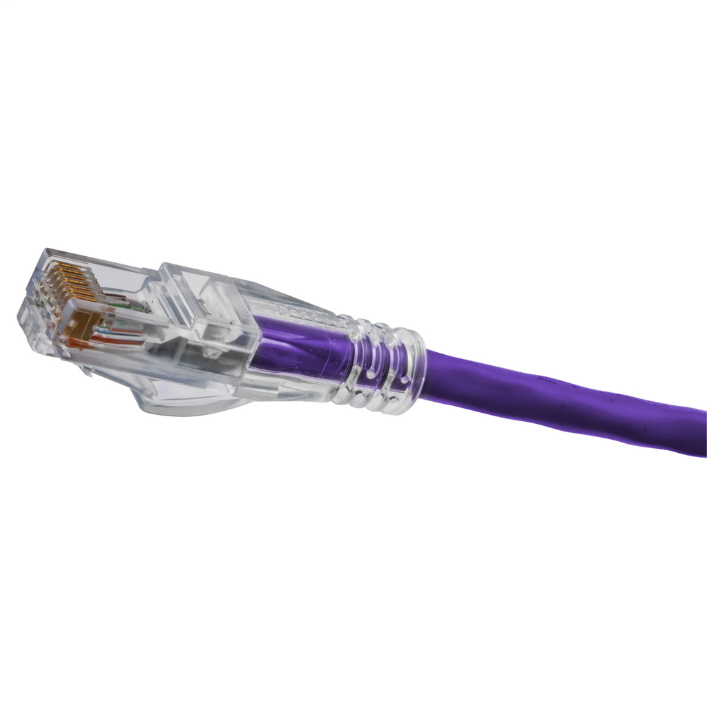 Copper Solutions, Patch Cords, SPEEDGAIN, Cat 5e, Slim, 10' Length, Purple