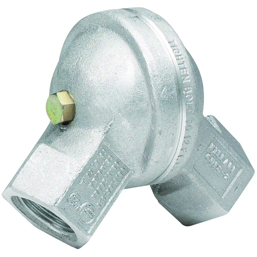 180° 3/4" Aluminum, Swivel Elbow (Quad Listed)