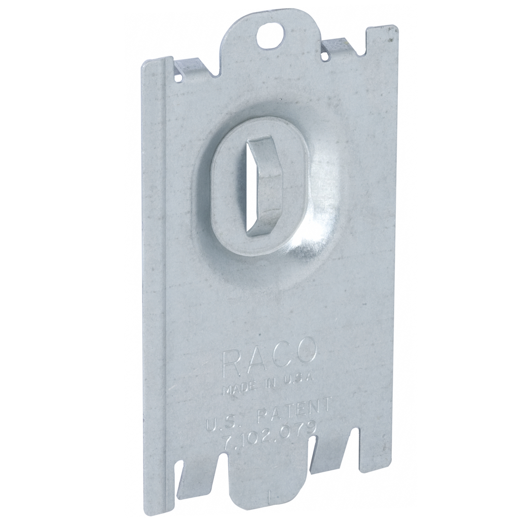 Flat, Gangable Cable Protector Plates for RACO 686, 687, and Nongangable Masonry Boxes