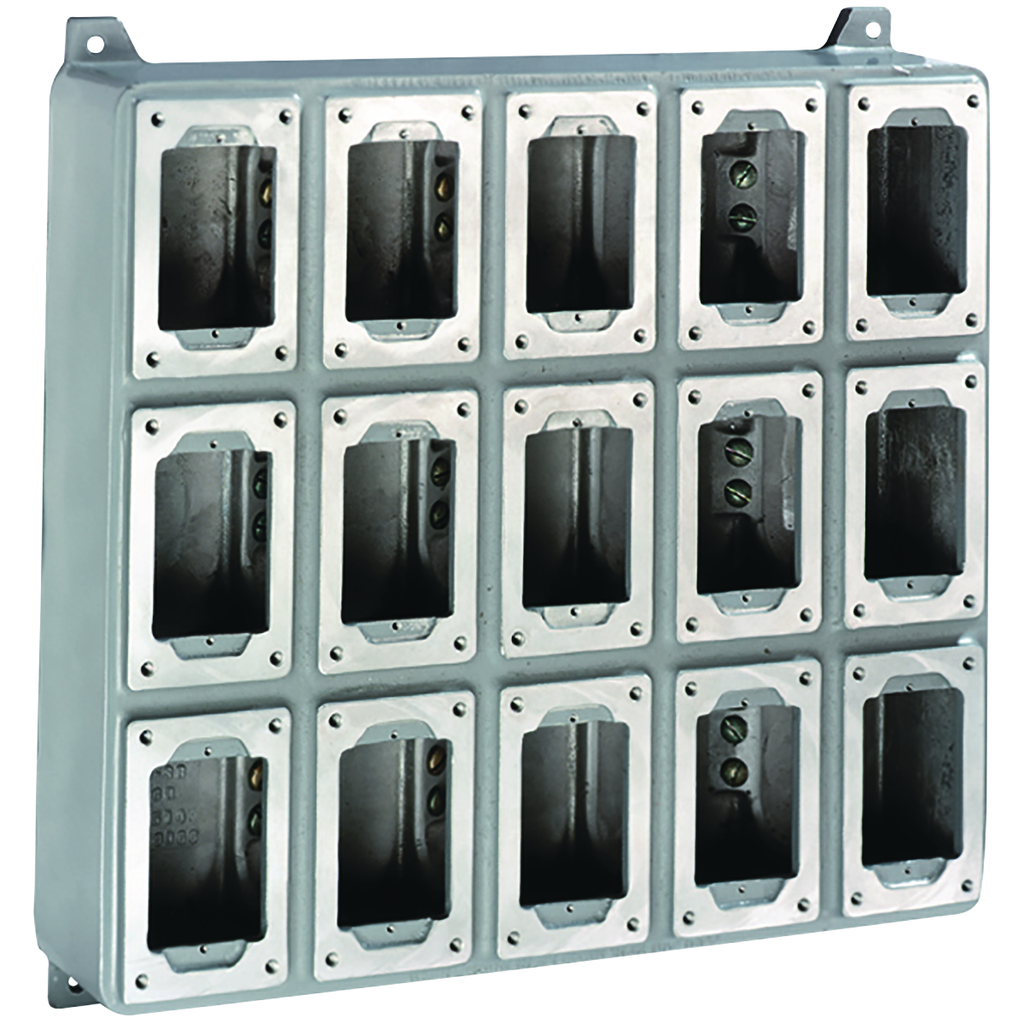 SWB Series - Aluminum Fifteen-Gang Device Body For Use With XCS/XS/XT Cover Assemblies - Hub Size 1-1/2 Inch Max