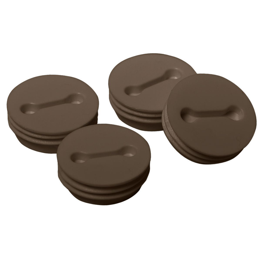 Weatherproof Closure Plugs, 1/2 in. NPT, Bronze, 4-Pack, Polybag