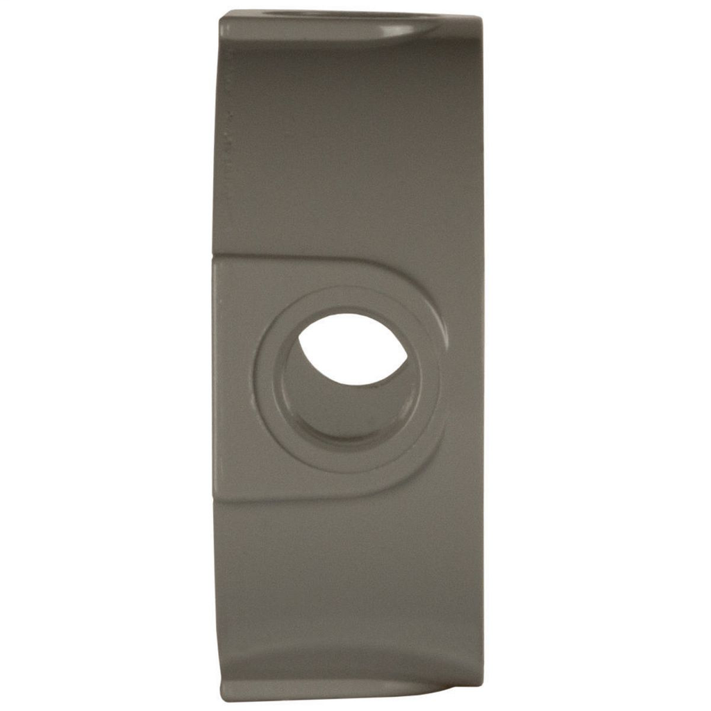 Round Weatherproof Extension Adapter, Four 1/2 in. Threaded Outlets, Gray