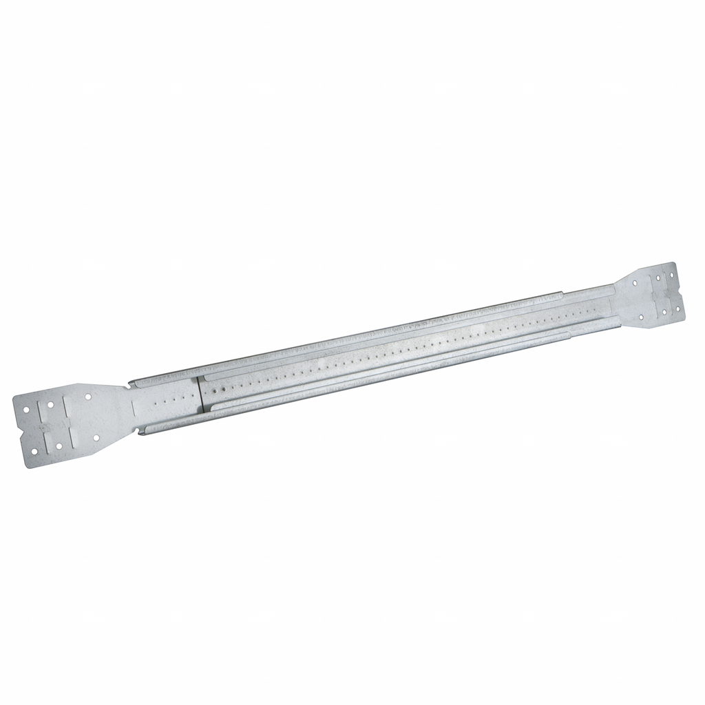 Adjustable Box Mounting Brace, Adjust 15 in. to 26 in., for 4 in. or 4-11/16 in. Square Boxes that are 1-1/2 in. or 2-1/8 in. Deep
