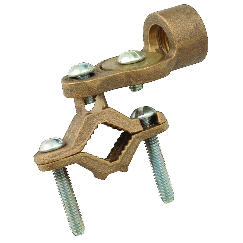 0.5 in to 1 in Ground Clamp for 0.5 in Rigid Conduit, Bronze Alloy
