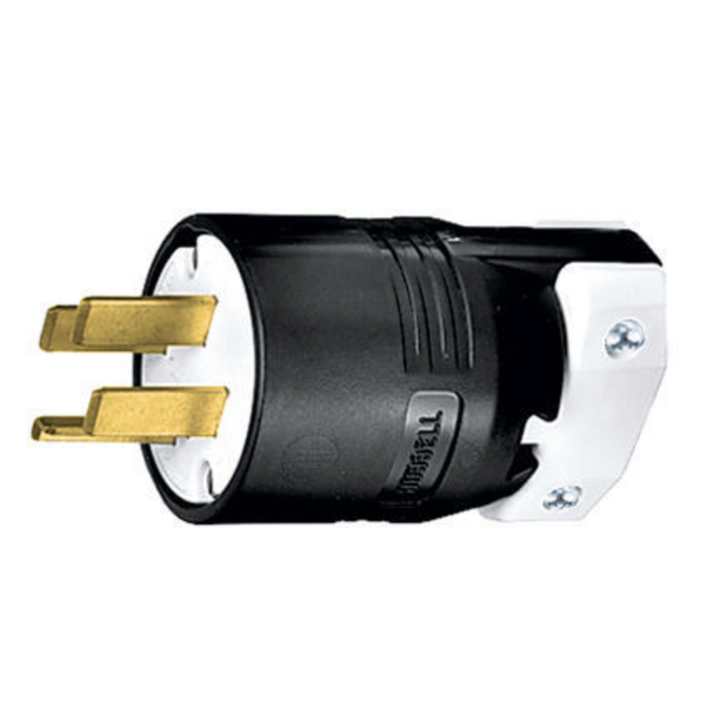 Product image for Hubbell HBL8331C Plug, 4P4W, 30A 120/208V, 18-30P, B/W