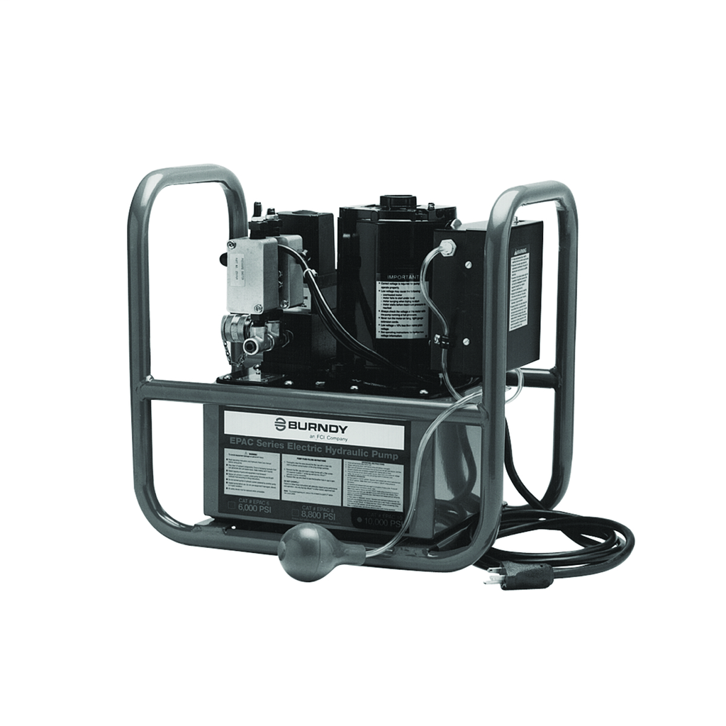 Electric Hydraulic Pump, Air Bulb Control with Roll Cage , 1/2 HP @ 3450 RPM, 10000 psi, 115V AC/60Hz