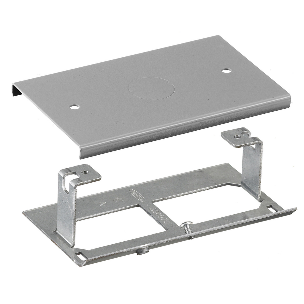 Metal Raceway, HBL3000 Series, Raceway Plate, .50" KO, Ivory