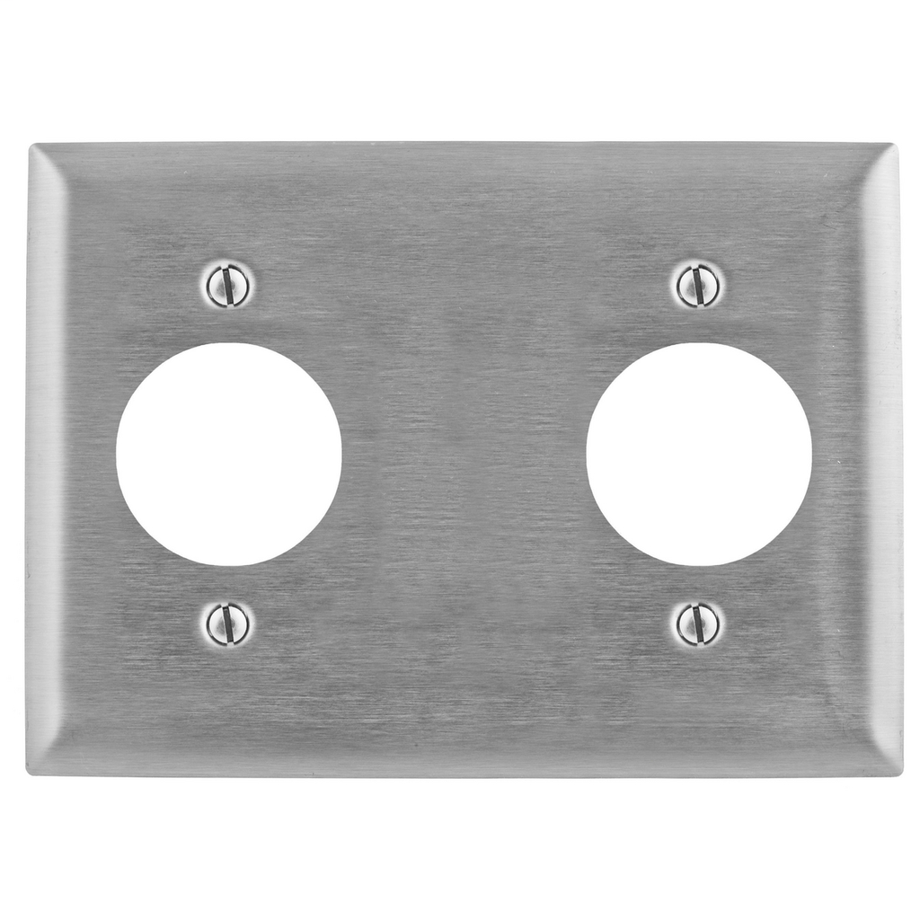 Product image for HWDK SS330 WALLPLATE, 3-G, 1.70"/BL