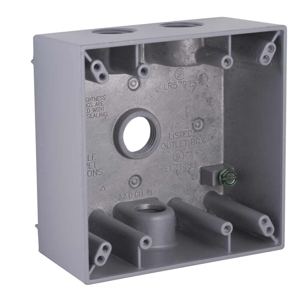 RACO 5335-0 (WB211) 2G 2 BOX W/LUG 4-1/2 OUTLETS