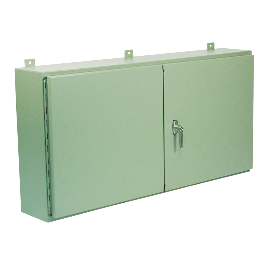 N12 Double Door Wall-Mount 48X48X12 Carbon Steel - Gray