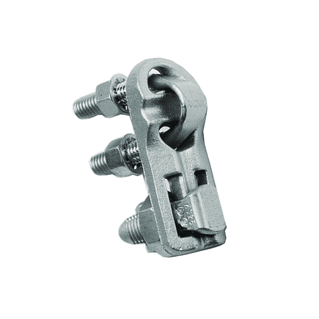 High Cu Alloy VARITAP T-Connector, Bolted, Cable to Cable, #6 Sol - 1/0 Str(Run), #6 Sol - 1/0 Str(Tap)