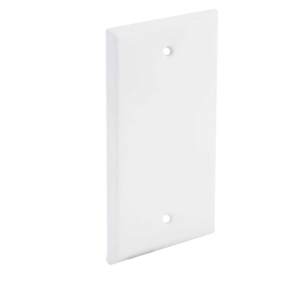 1-Gang Weatherproof Cover, Vertical/Horizontal, Blank, White