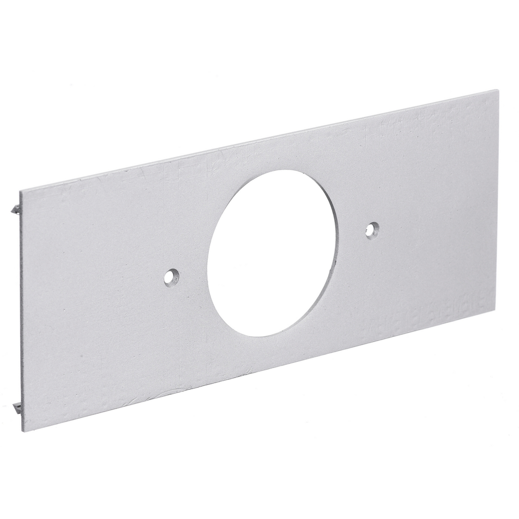 Metal Raceway, Aluminum Series, Device Plate, HBLALU3800/HBLALU4800 Series, 1-Gang, 2.13" Opening, Anodized