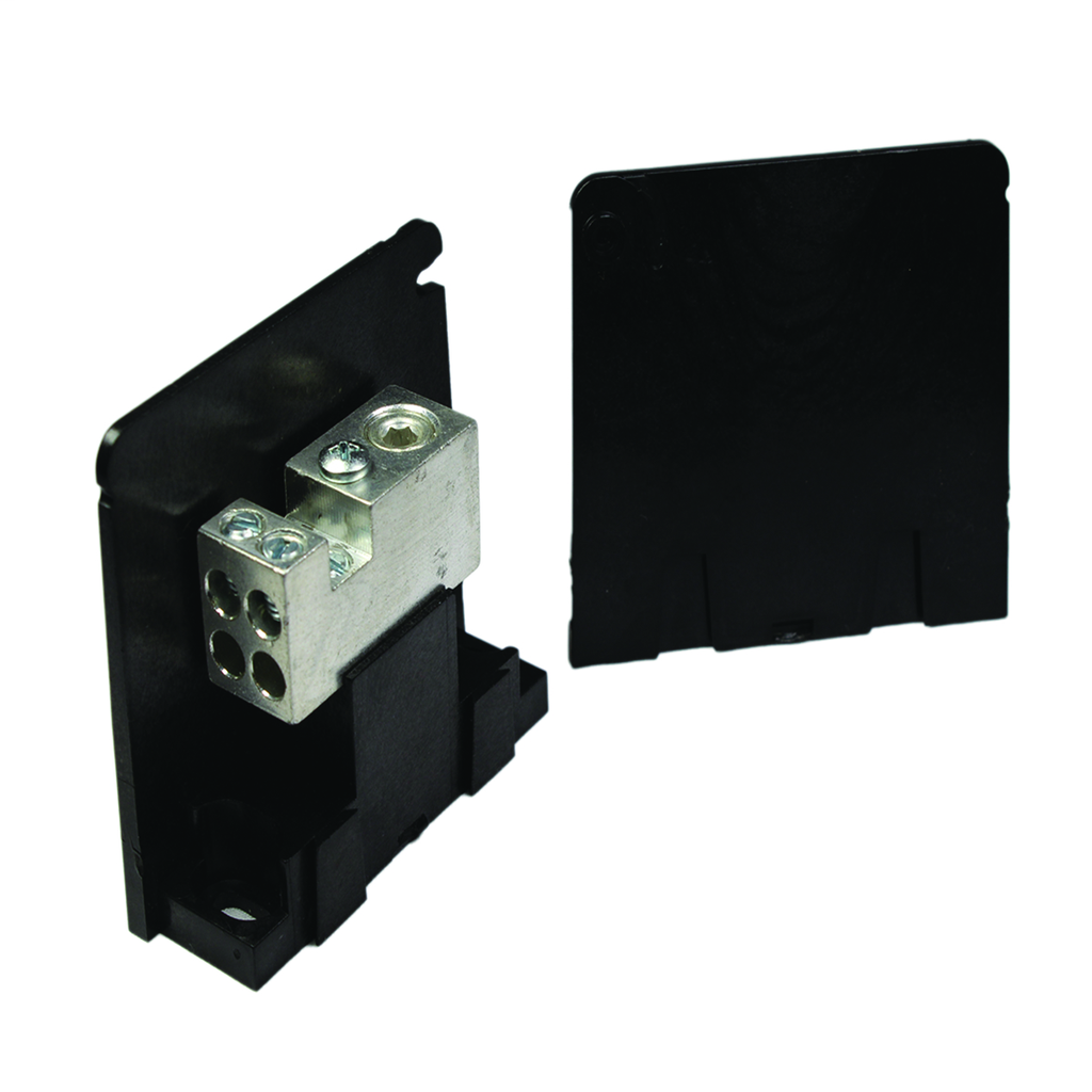 Highly Conductive Al Distribution Block, 175 Amp/Pole, #14-2/0 AWG(Run), #14-#4 AWG(Tap)