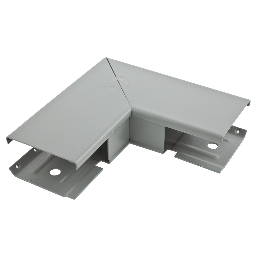 Metal Raceway, HBL3000 Series, Flat Elbow, 90 Degrees, Gray