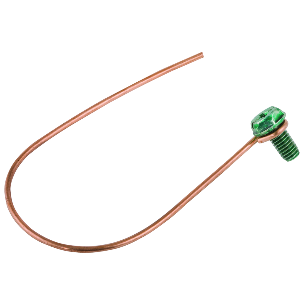 #14 Solid Bare Copper Wire Pigtail, 6 in. Length (25/BE)