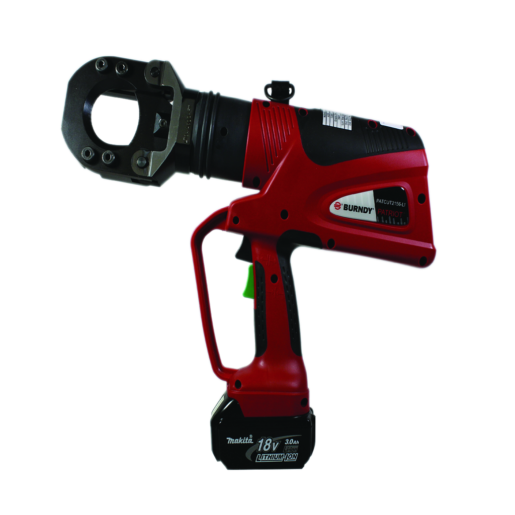 Latch Head, ACSR up to 2156 kcmil Hydraulic Self Contained Battery Actuated tool 18V Cutter with 120V AC Charger,18 V 3.0Ah Li-Ion