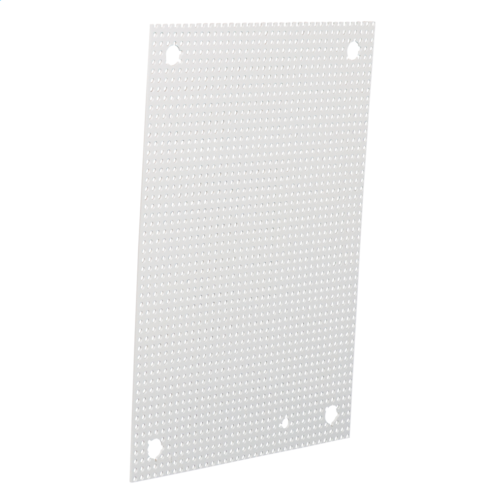 Perforated Panel (N1/3R/4/12) 17X13 Carbon Steel - White