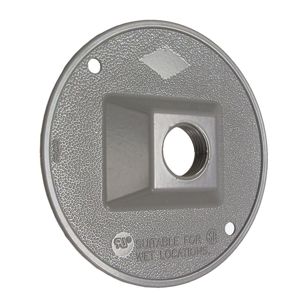 RACO 5193-0 Weatherproof Cluster Cover, 4" Round, (1) 1/2" Outlet ***