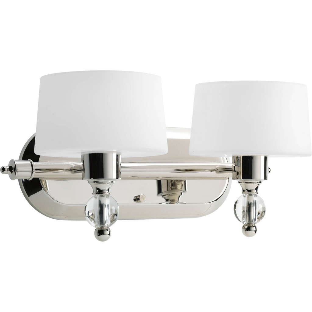 2-Lt. Polished Nickel Bath Light with Kryoton bulb
