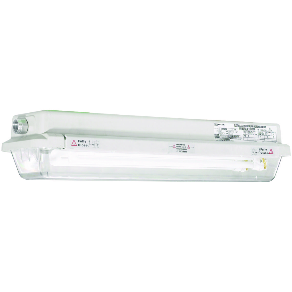 LZ2S Series - Non-Metallic 55 Watt Fluorescent Light Fixture (One 2-Footlamp Not Included) - Biaxial Lamp Type - 120-277V At 50/60Hz - Hubsize 3/4 Inch NPT