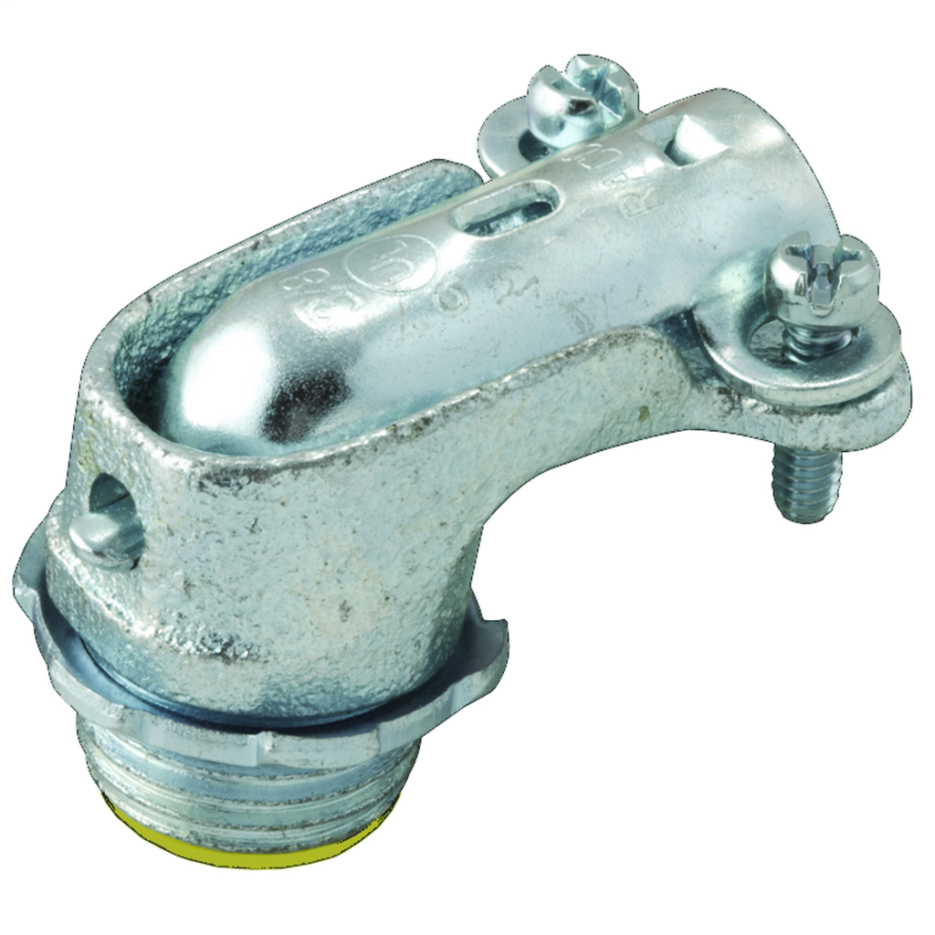 3/8 in. 90 Degree Flex/AC Squeeze Connector, Insulated
