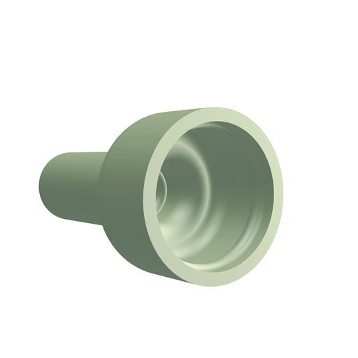 Product image for Burndy RK141ABOX100 22 to 14 AWG 0.607 Inch Copper Closed Insulated End Splice