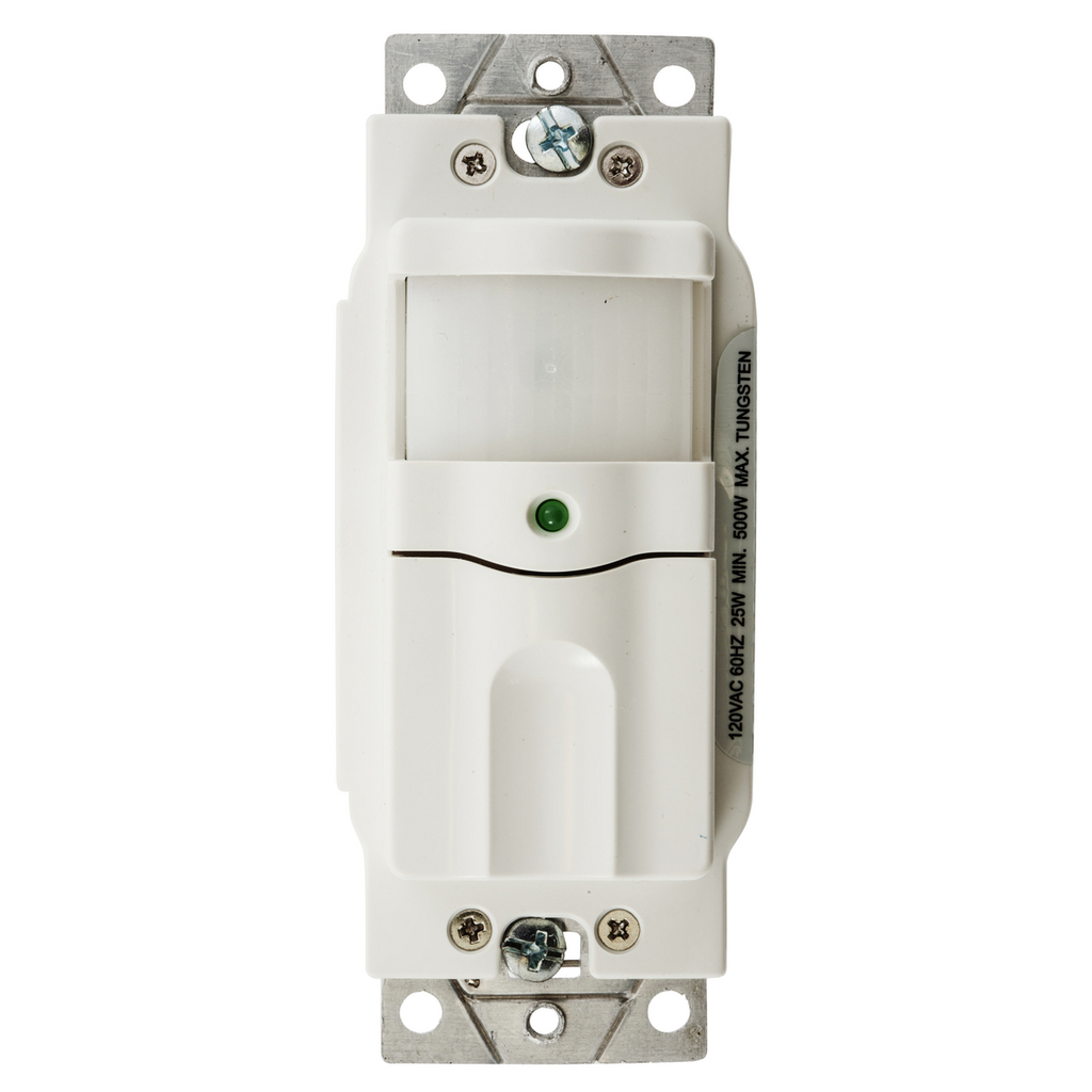 Trade Select, Switches and Lighting Controls, Occupancy Sensor Switch, 500W Max, 125V AC, White