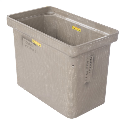Product image for Quazite PG1730BA28 17 x 30 x 28 Inch Gray Polymer Concrete 22-Tier Rectangular Stackable Box