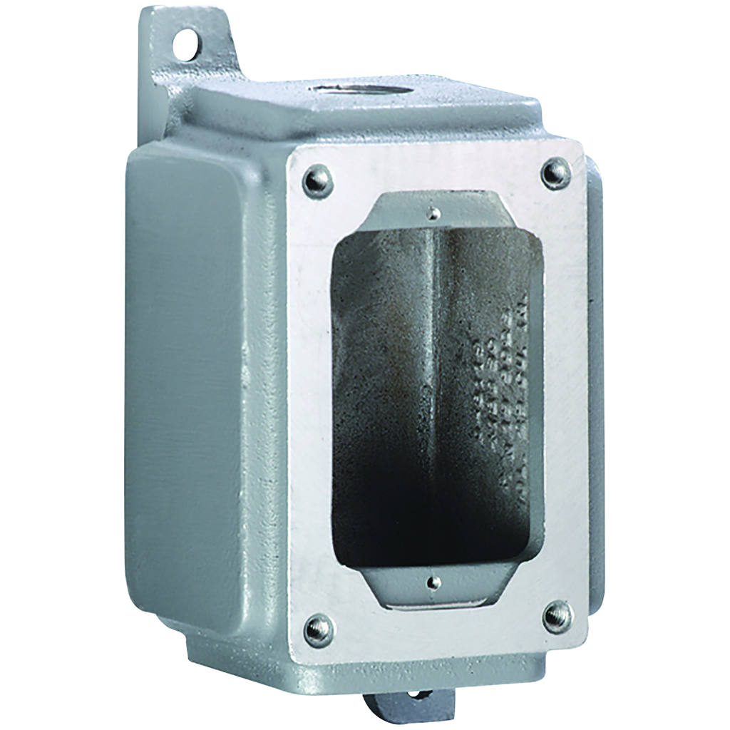 SWB Series - Aluminum Feed-Thru Single-Gang Device Body For Use With XCS/XS/XT Cover Assemblies - Hub Size 3/4 Inch - 5-1/4 Inch X 3-5/8 Inch X 3-5/16 Inch