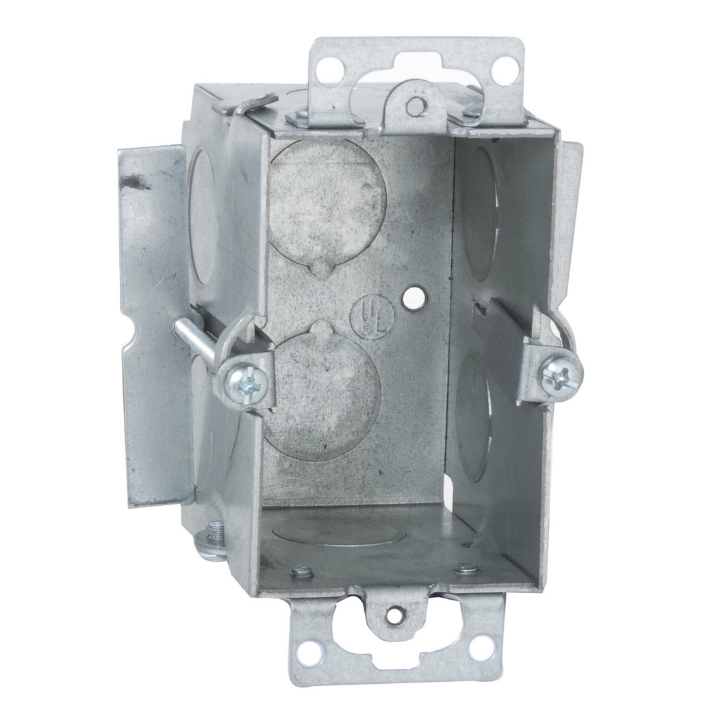 Raco 509 3 x 2 x 2-1/2" 12.5" cu.in. Steel Gangable Switch Box Raco 509 3 x 2 x 2-1/2" 12.5" cu.in. Steel Gangable Switch Box