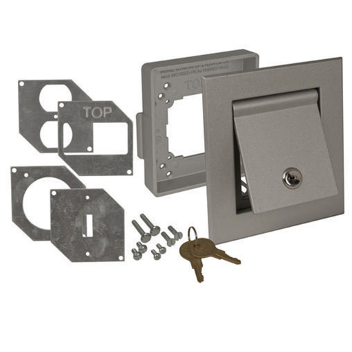 1-Gang, Universal Heavy Duty Cast Aluminum Covers 4-in-1