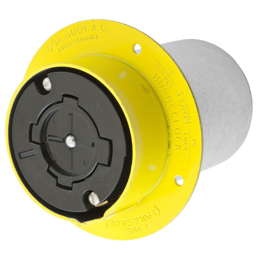 Hubbellock Flanged Receptacle