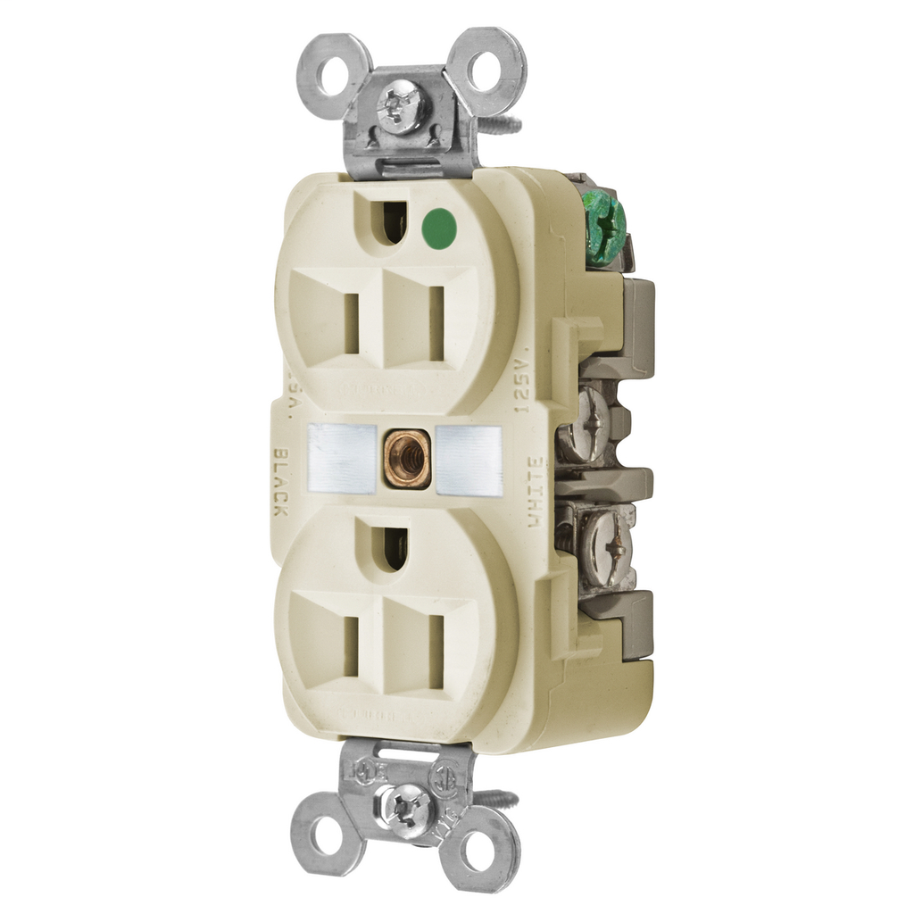 HBL Extra Heavy Duty Hospital Grade Duplex Receptacle